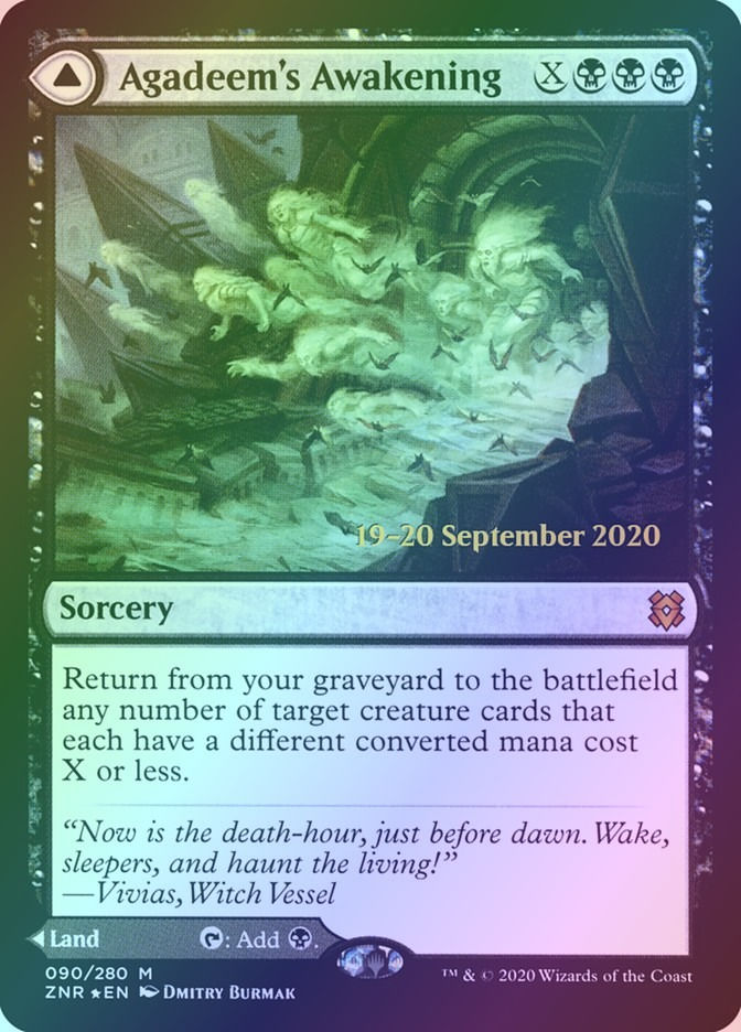 Agadeem's Awakening // Agadeem, the Undercrypt (PZNR) (90s) / Foil — cara 1 de 2
