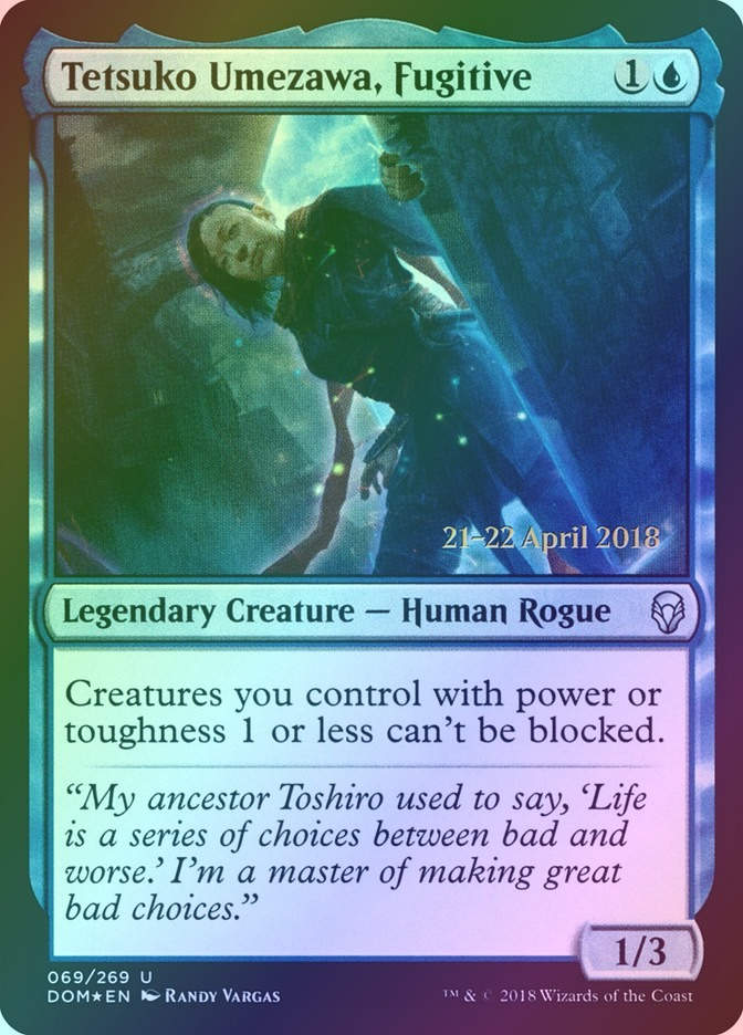 Tetsuko Umezawa, Fugitive (PDOM) (69s) / Foil