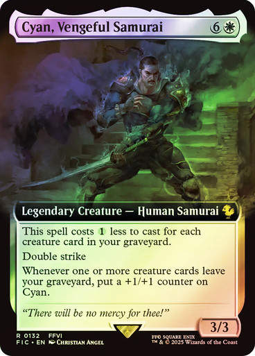 Cyan, Vengeful Samurai (FIC) (132) / Extended Art / Foil