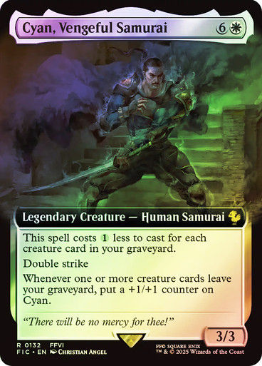 Cyan, Vengeful Samurai (FIC) (132) / Extended Art / Foil