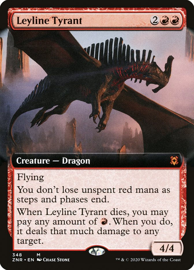 Leyline Tyrant (ZNR) (348) / Extended Art