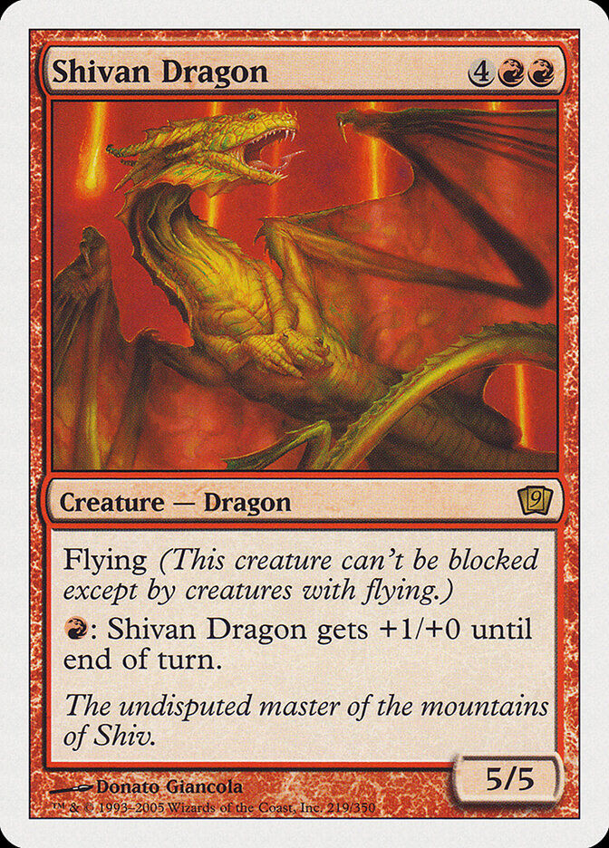 Shivan Dragon (9ED) (219)