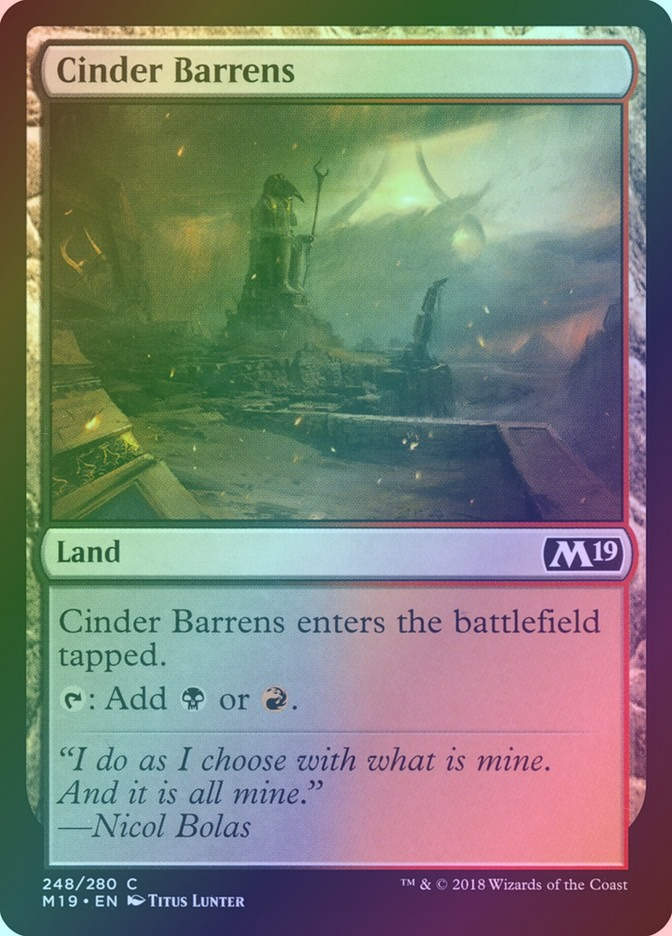 Cinder Barrens (M19) (248) / Foil