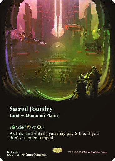 Sacred Foundry (EOE) (282) / Borderless Foil