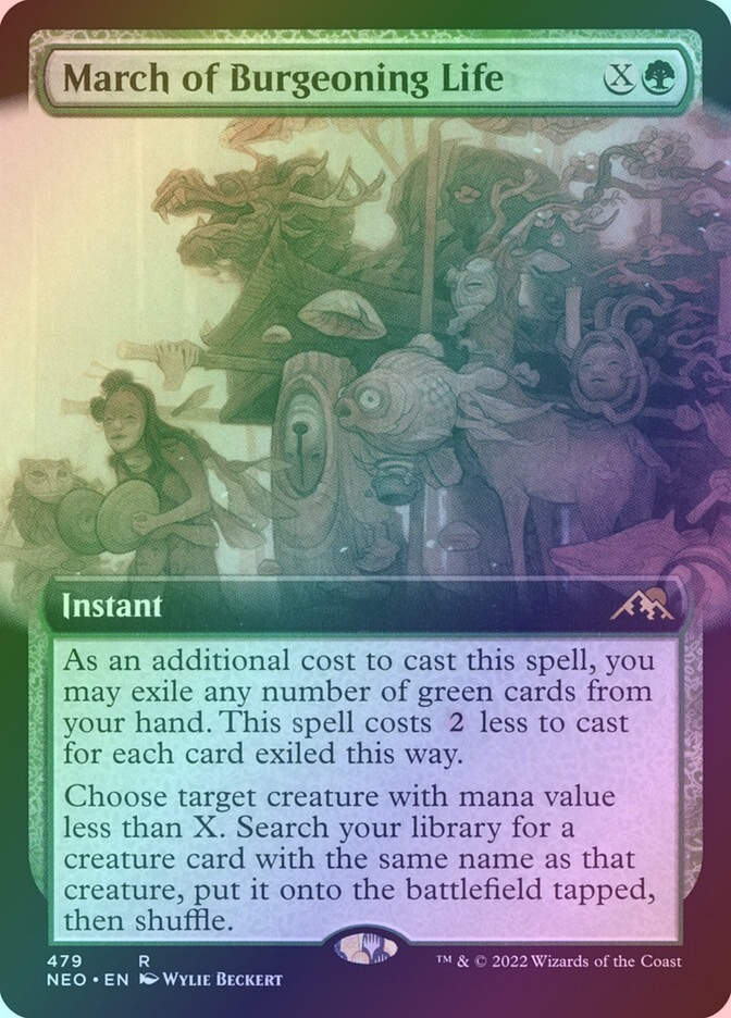 March of Burgeoning Life (NEO) (479) / Extended Art / Foil