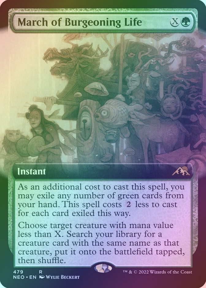 March of Burgeoning Life (NEO) (479) / Extended Art / Foil