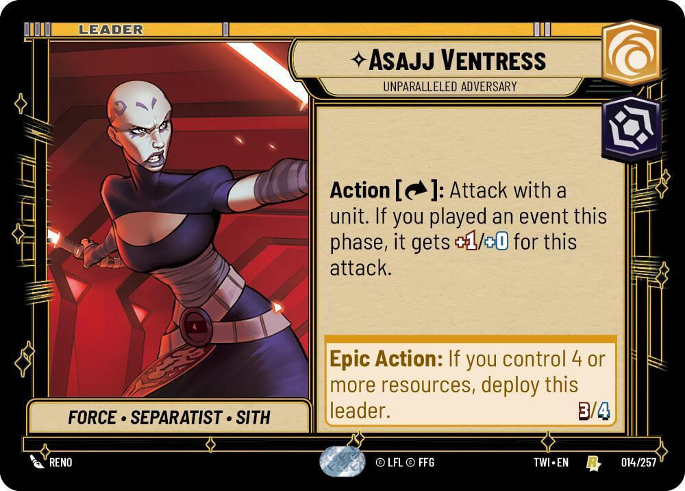 Asajj Ventress - Unparalleled Adversary (TWI) (014/257)