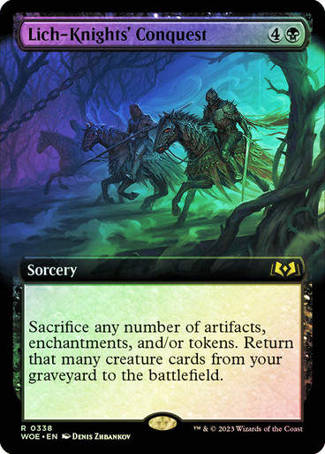 Lich-Knights' Conquest (woe) / Extended Art Foil