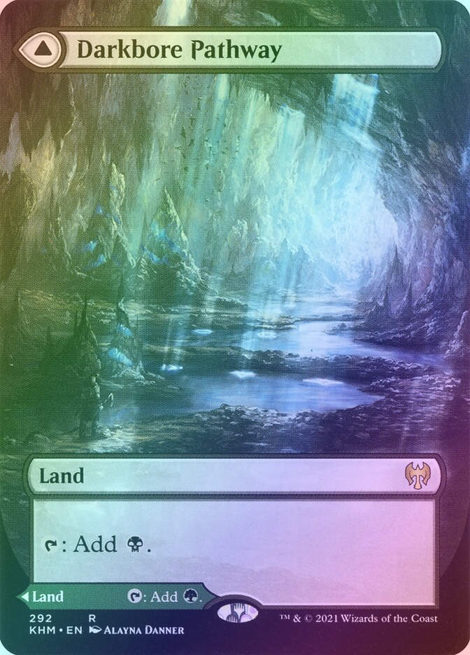 Darkbore Pathway // Slitherbore Pathway (KHM) (292) / Borderless / Foil