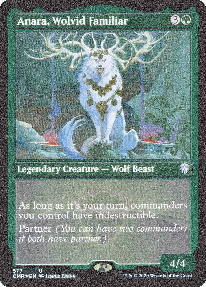 Anara, Wolvid Familiar (CMR) (577) / Foil Etched