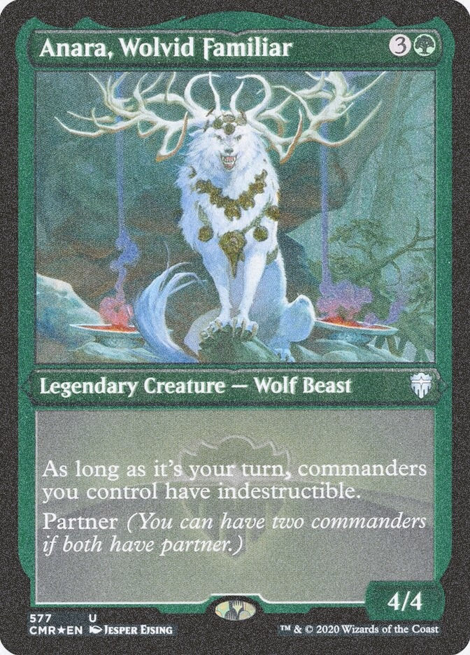 Anara, Wolvid Familiar (CMR) (577) / Foil Etched