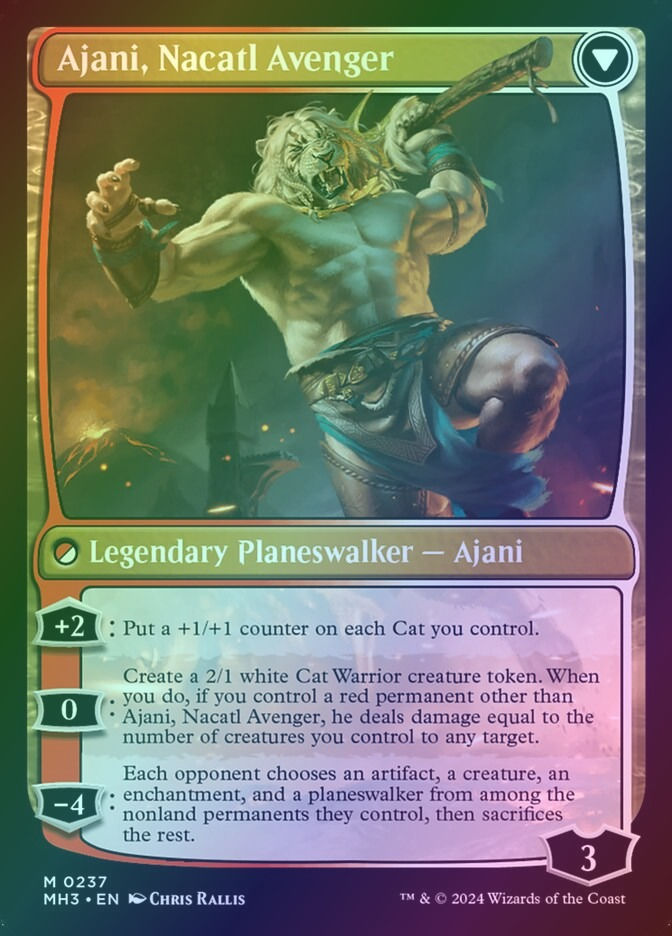 Ajani, Nacatl Pariah // Ajani, Nacatl Avenger (MH3) (237) / Foil — cara 2 de 2