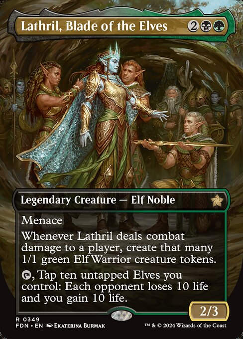 Lathril, Blade of the Elves (FDN) (349) / Borderless