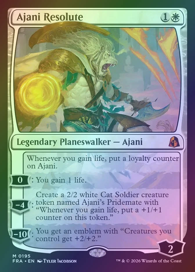 Ajani Resolute (FRA) (195) / Foil