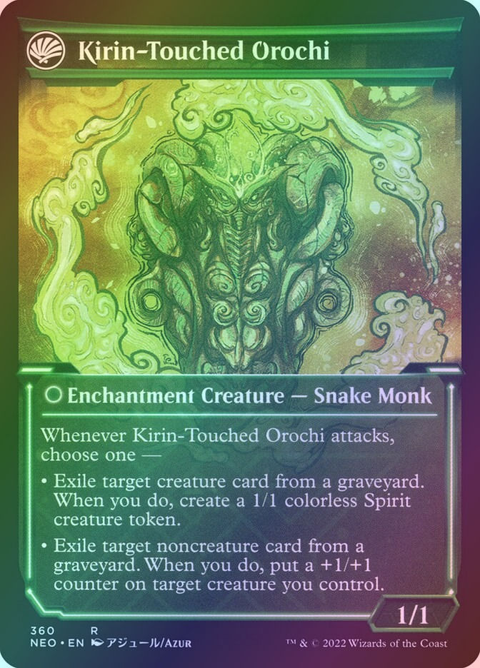 Teachings of the Kirin // Kirin-Touched Orochi (NEO) (360) / Showcase / Foil — cara 2 de 2