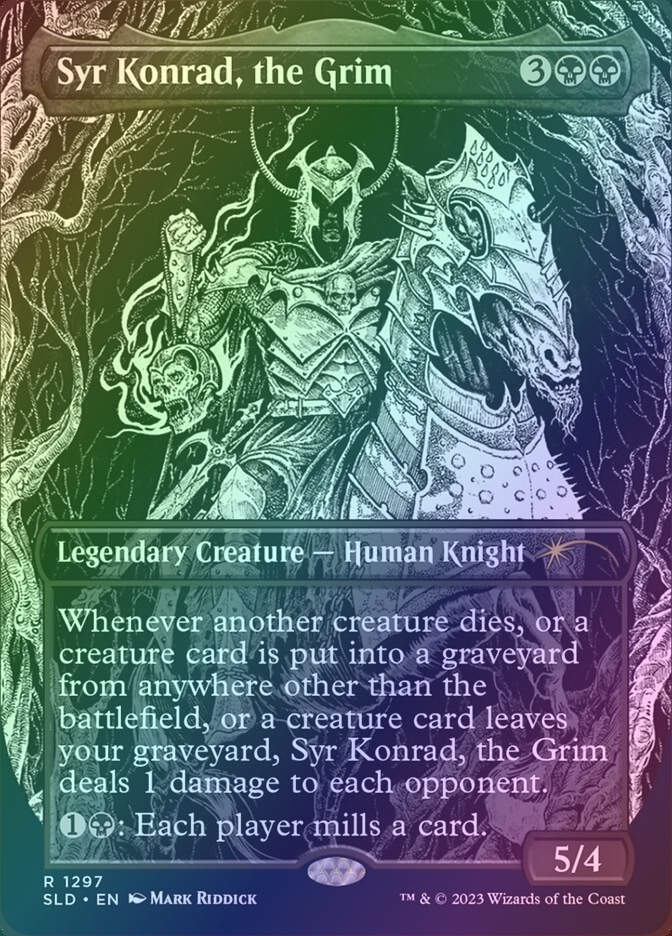 Syr Konrad, the Grim (SLD) (1297) / Borderless / Foil