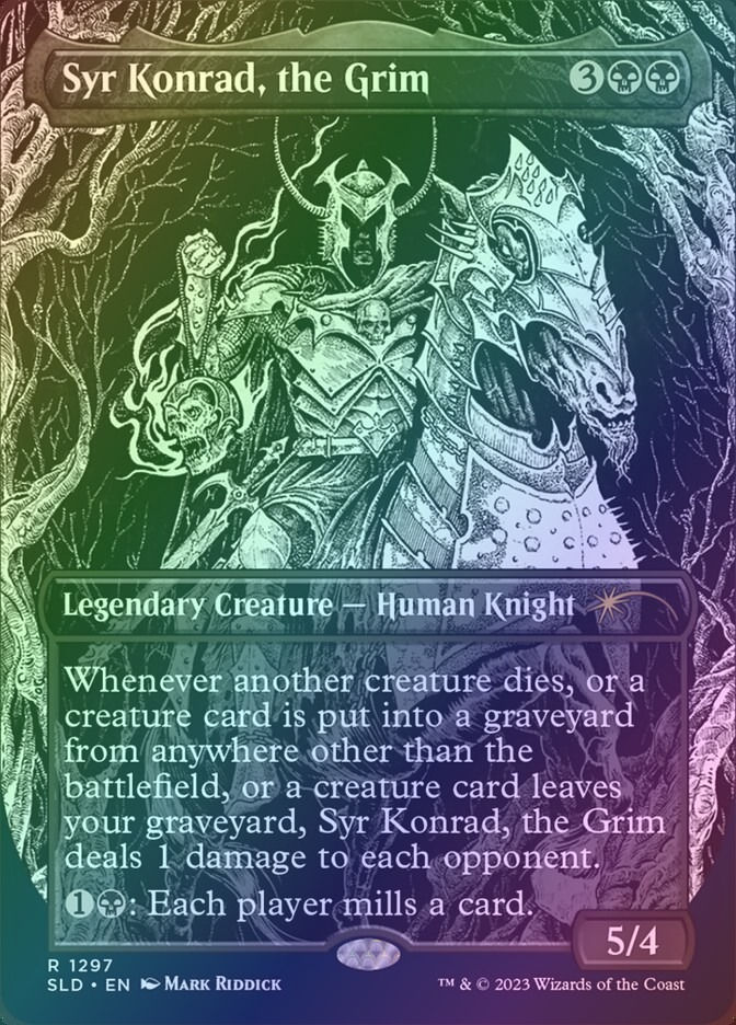 Syr Konrad, the Grim (SLD) (1297) / Borderless / Foil