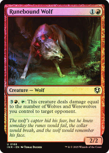 Runebound Wolf (INR) (168) / Foil