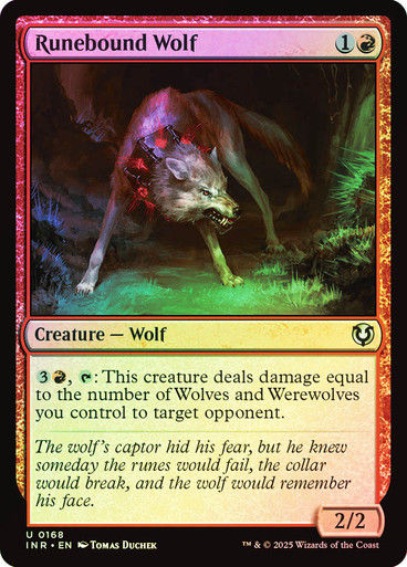 Runebound Wolf (INR) (168) / Foil