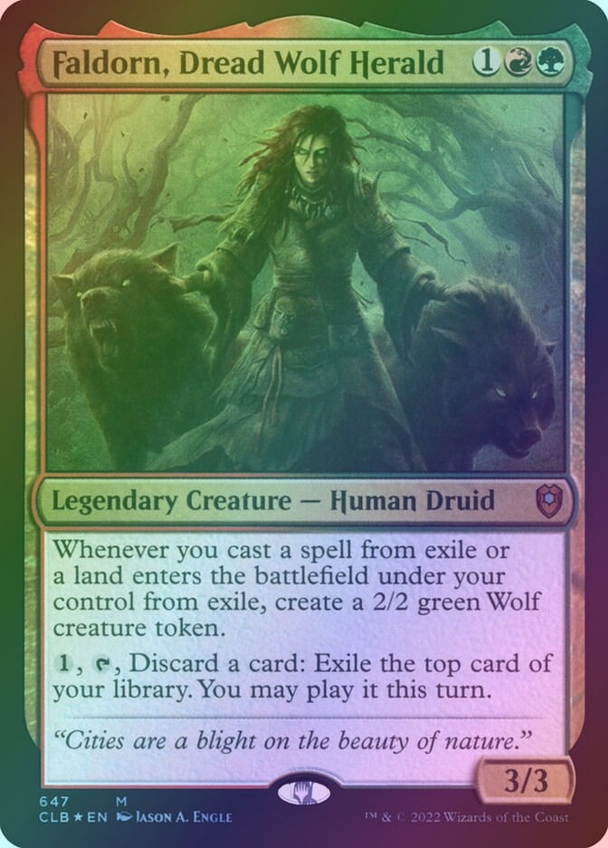 Faldorn, Dread Wolf Herald (CLB) (647) / Foil