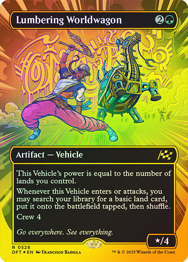 Lumbering Worldwagon (DFT) (528) / Borderless / First Place Foil