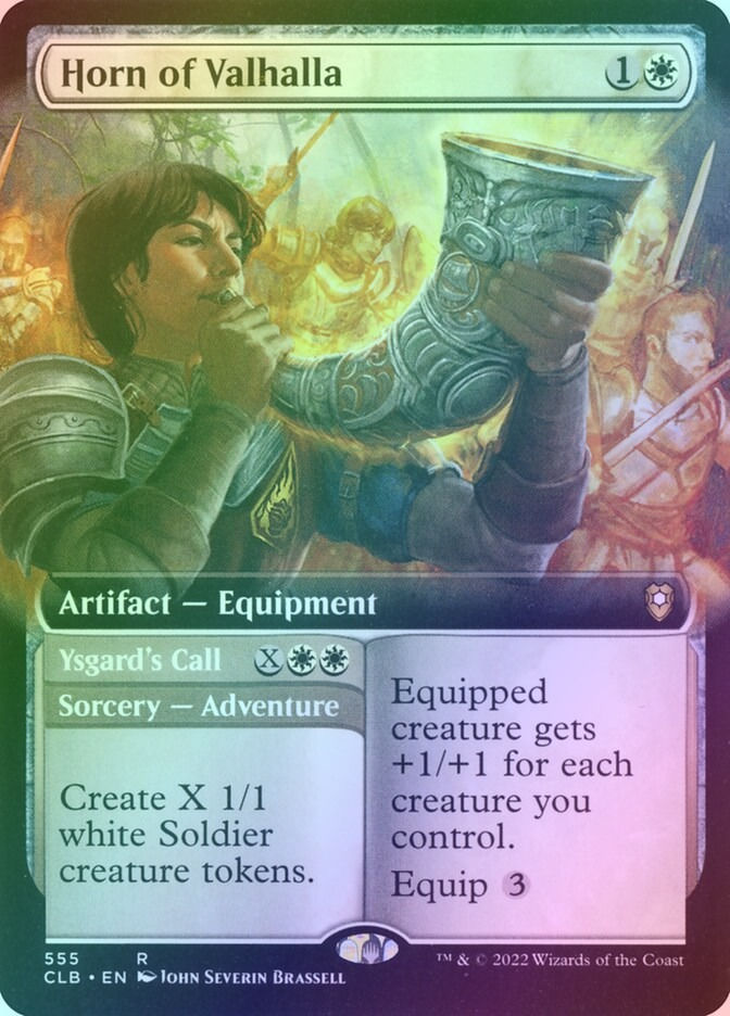 Horn of Valhalla // Ysgard's Call (CLB) (555) / Extended Art / Foil