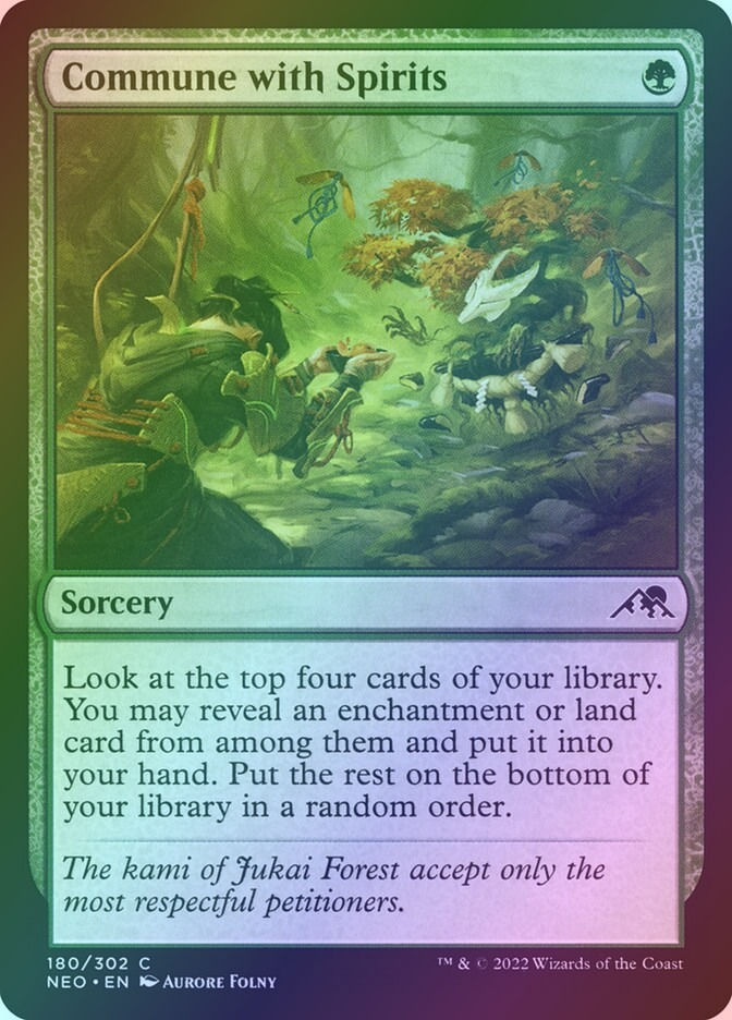 Commune with Spirits (NEO) (180) / Foil