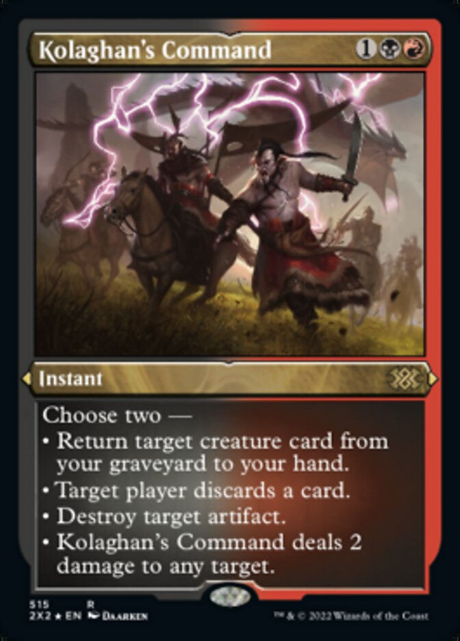 Kolaghan's Command (2X2) / Etched Foil