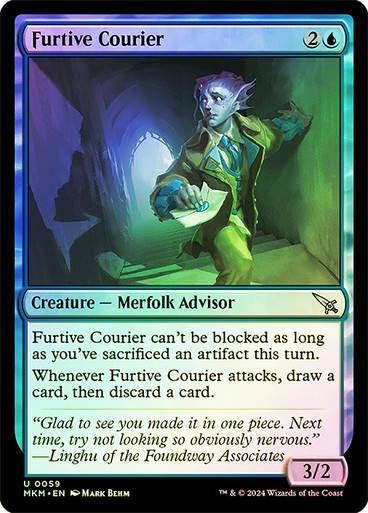 Furtive Courier (mkm) (59) / Foil