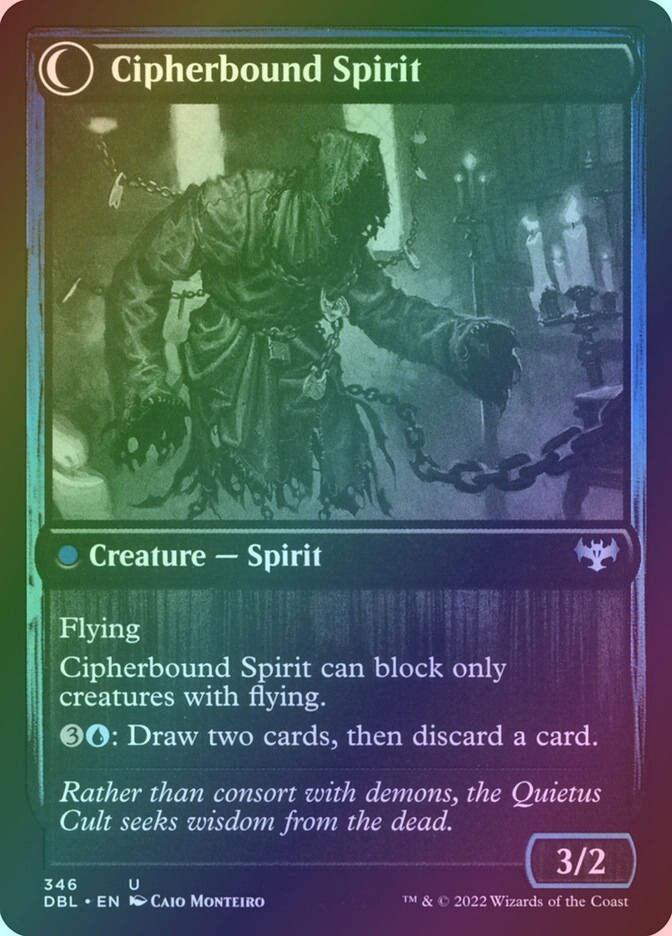 Soulcipher Board // Cipherbound Spirit (DBL) (346) / Foil — cara 2 de 2