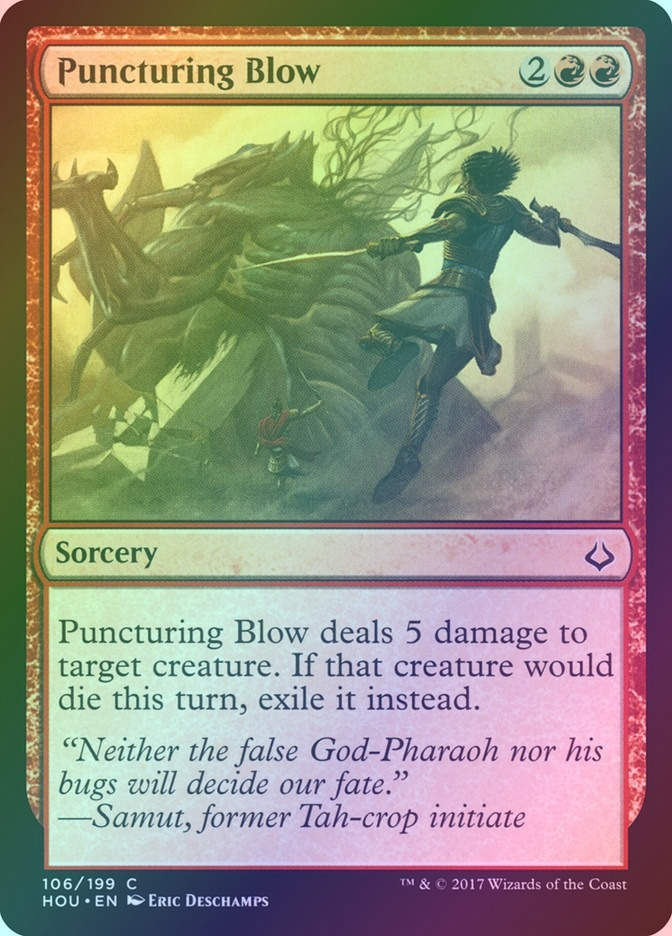 Puncturing Blow (HOU) (106) / Foil