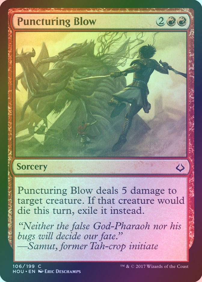 Puncturing Blow (HOU) (106) / Foil