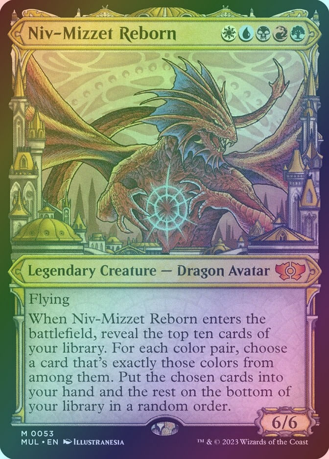 Niv-Mizzet Reborn (MUL) (53) / Showcase / Foil