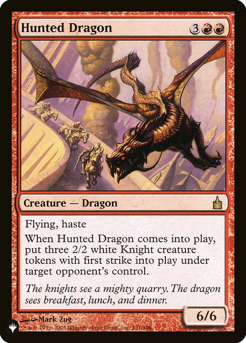 Hunted Dragon (PLST) (RAV-131)