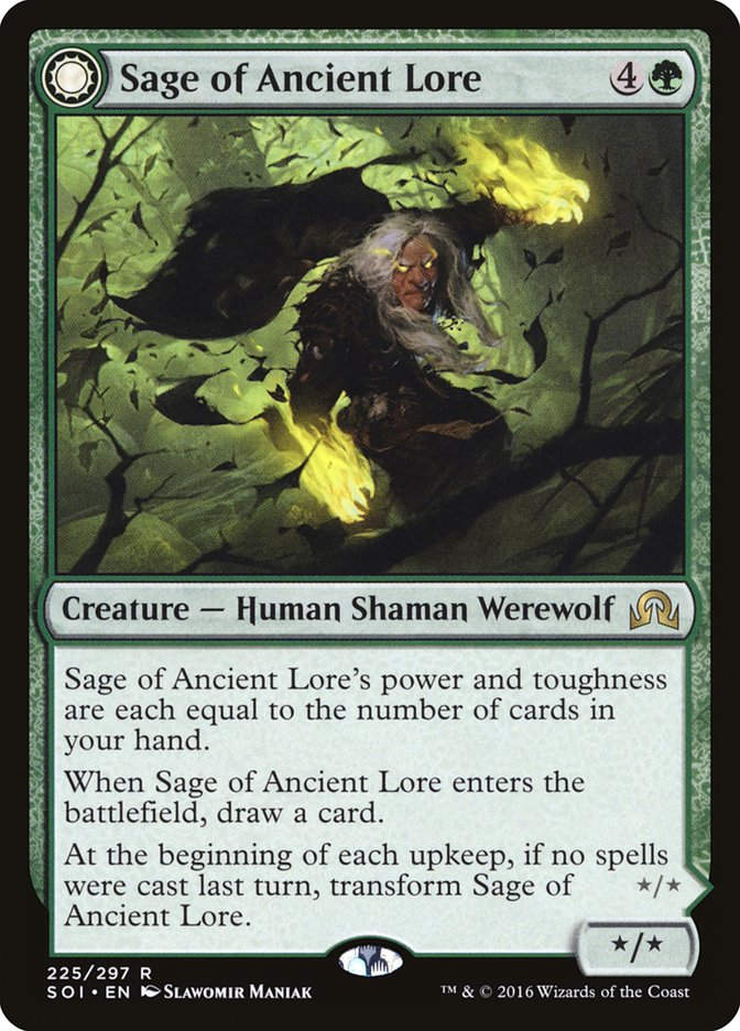 Sage of Ancient Lore // Werewolf of Ancient Hunger (SOI) (225)