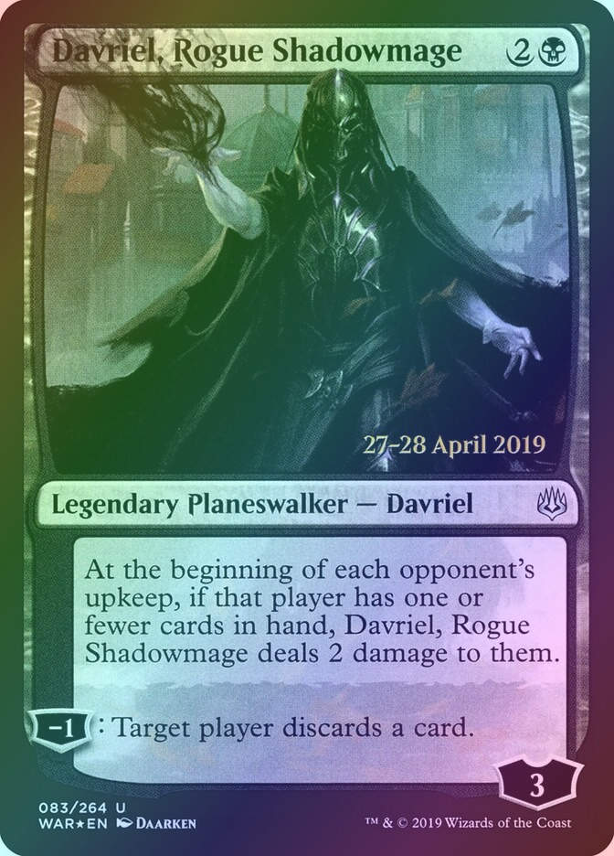 Davriel, Rogue Shadowmage (PWAR) (83s) / Foil