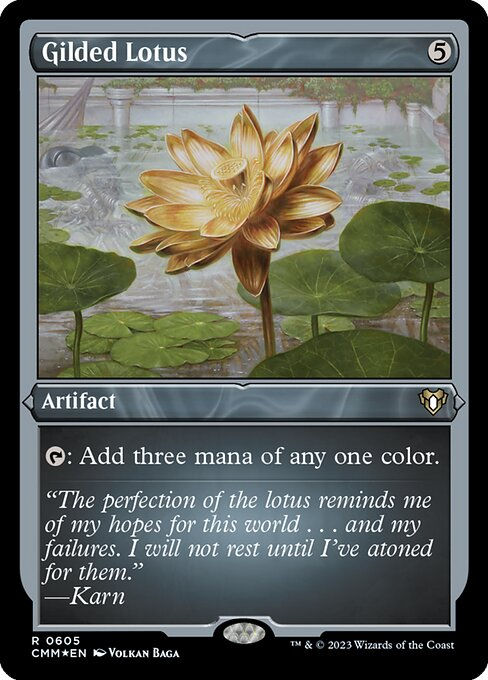 Gilded Lotus (cmm) / Foil Etched