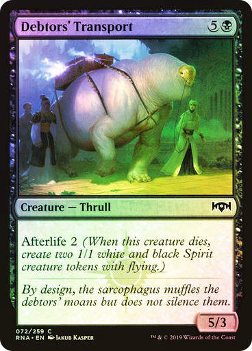 Debtors' Transport (RNA) (72) / Foil
