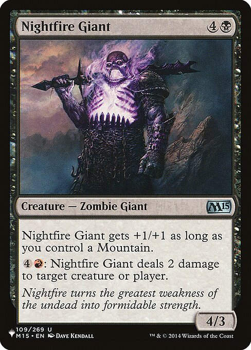 Nightfire Giant (PLST) (M15-109)