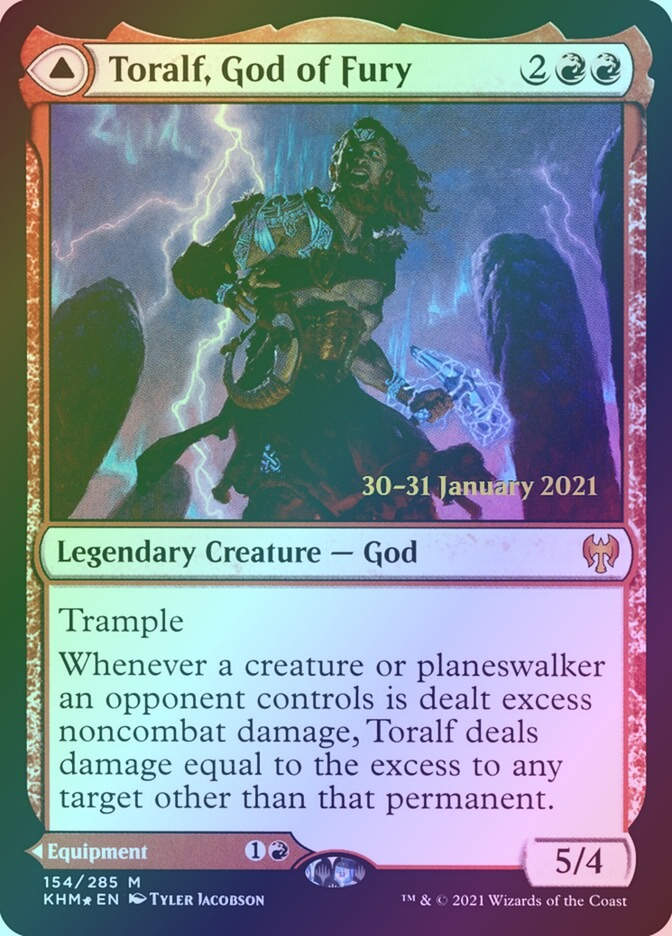 Toralf, God of Fury // Toralf's Hammer (PKHM) (154s) / Foil