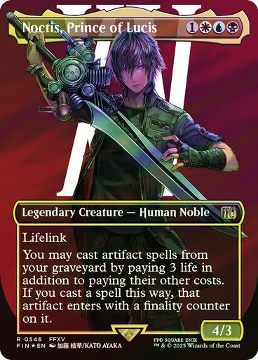 Noctis, Prince of Lucis (FIN) (546) / Borderless / Surge Foil