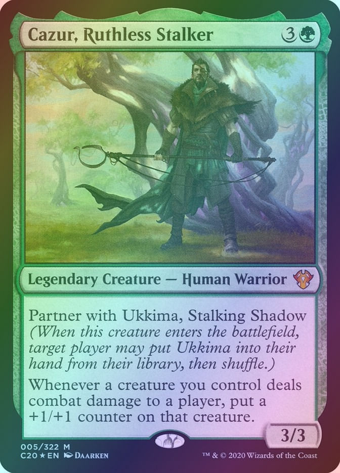 Cazur, Ruthless Stalker (C20) (5) / Foil