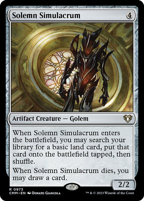 Solemn Simulacrum (cmm) (Commander Deck)