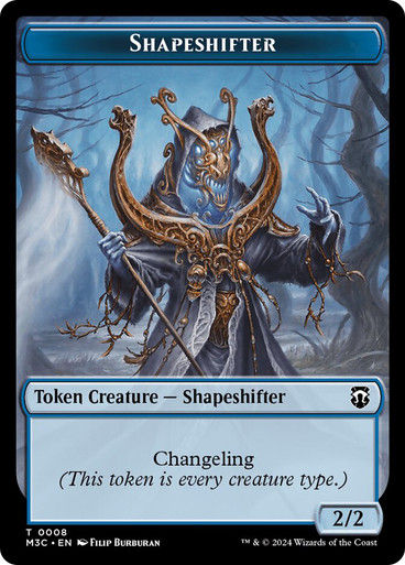 Beast Token T10 // Shapeshifter Token T08 (TM3C) / Ripple Foil — cara 2 de 2