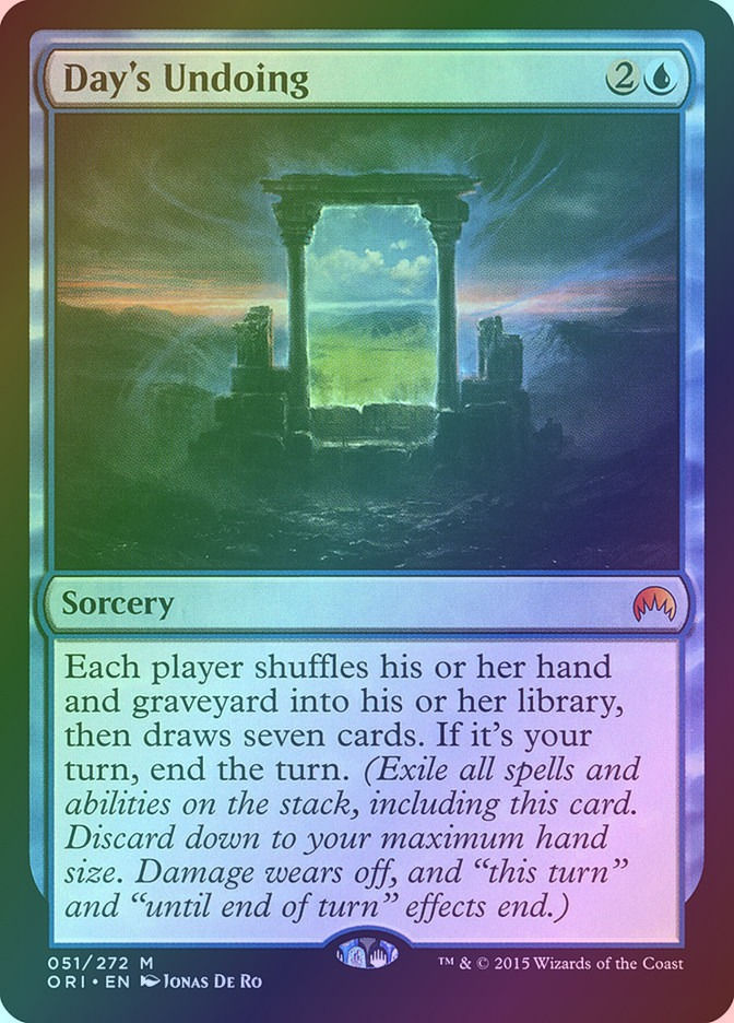 Day's Undoing (ORI) (51) / Foil