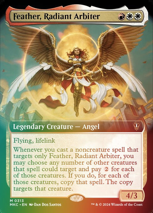 Feather, Radiant Arbiter (mkc) (313) / Extended Art Foil