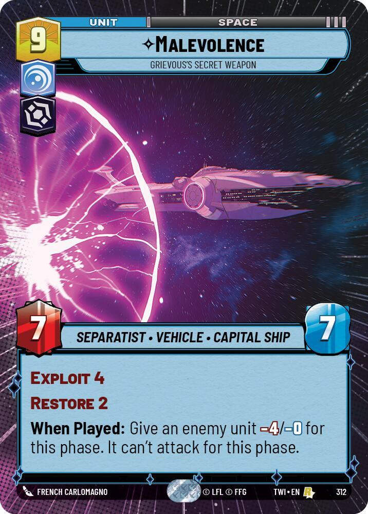 Malevolence - Grievous's Secret Weapon (Hyperspace) (TWI) (312) / Foil