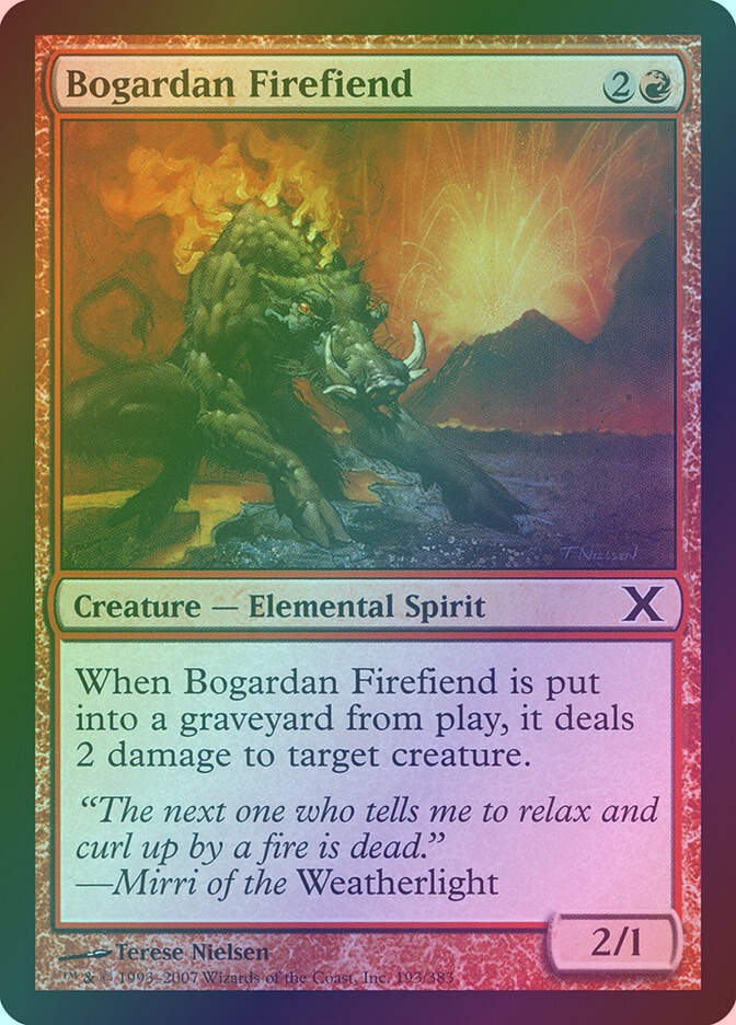Bogardan Firefiend (10E) (193) / Foil