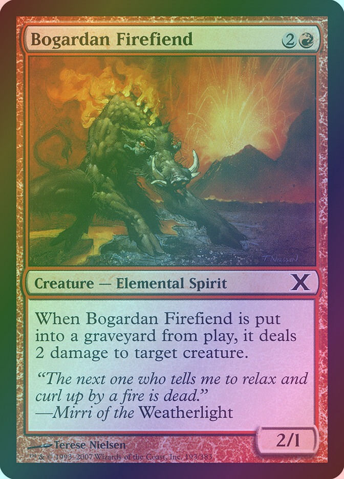 Bogardan Firefiend (10E) (193) / Foil