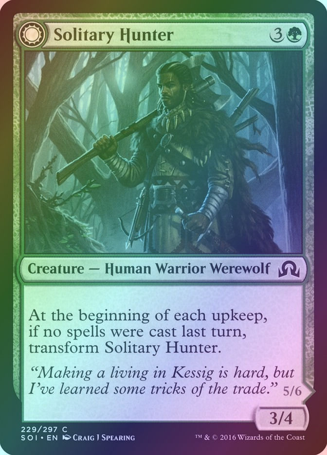 Solitary Hunter // One of the Pack (SOI) (229) / Foil — cara 1 de 2
